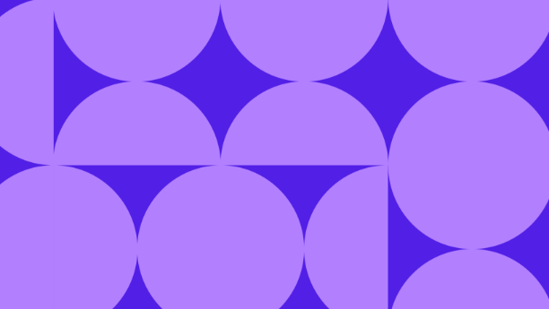 Repeating Violet Curlyboi on black bagkround